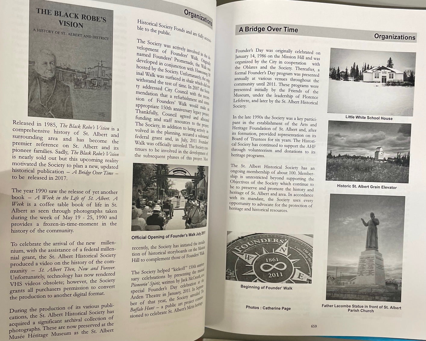 Bridge Over Time St. Albert Alberta Canada Canadian Edmonton History Used Book