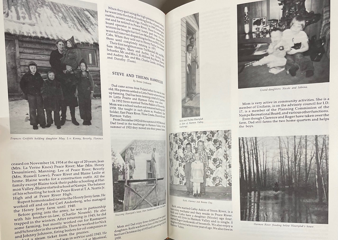 Turning Pages Time Vol1 Nampa Alberta Canada Canadian Local History Book