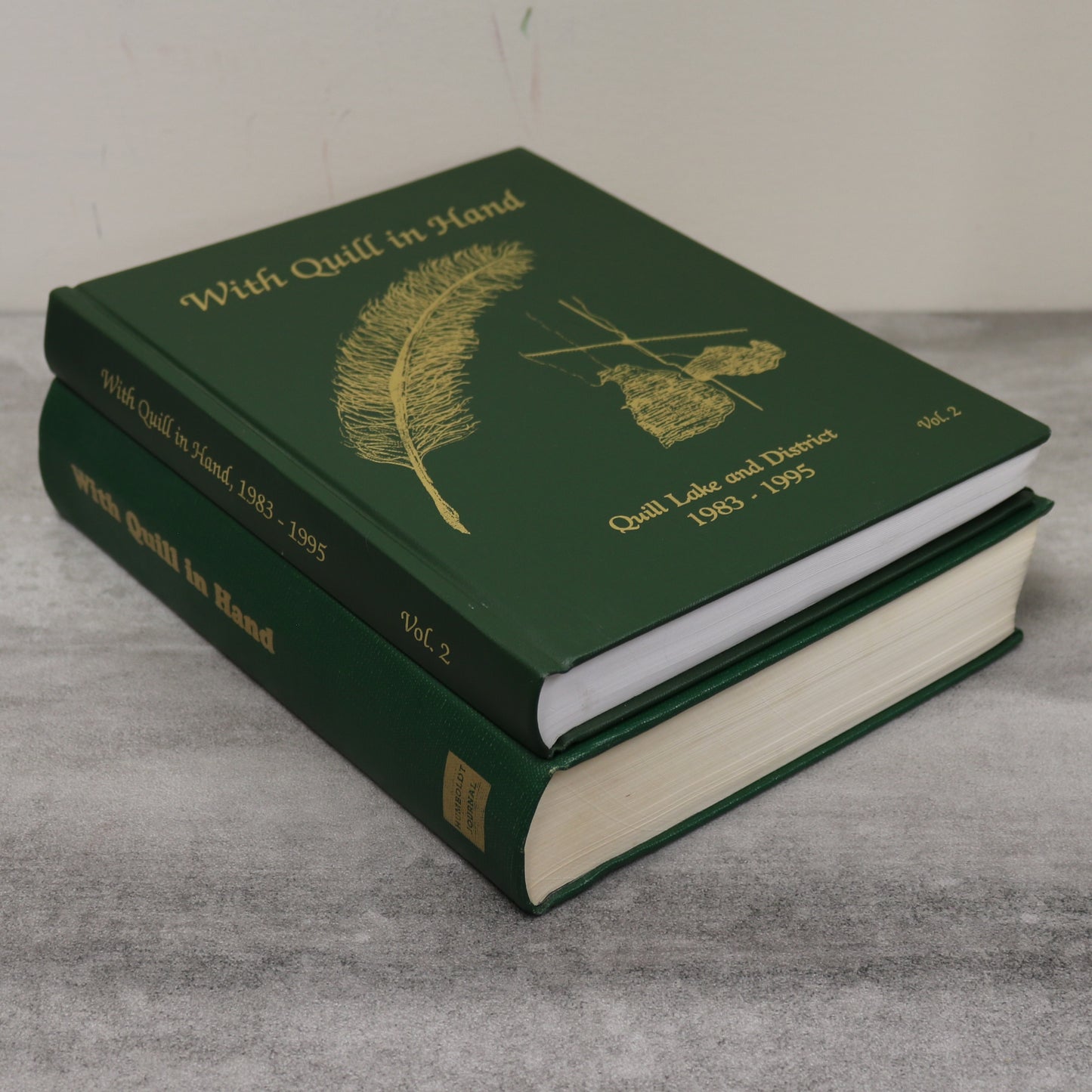 With Quill in Hand 2 Vol Lakes District Saskatchewan Wynyard History Canada Used Book