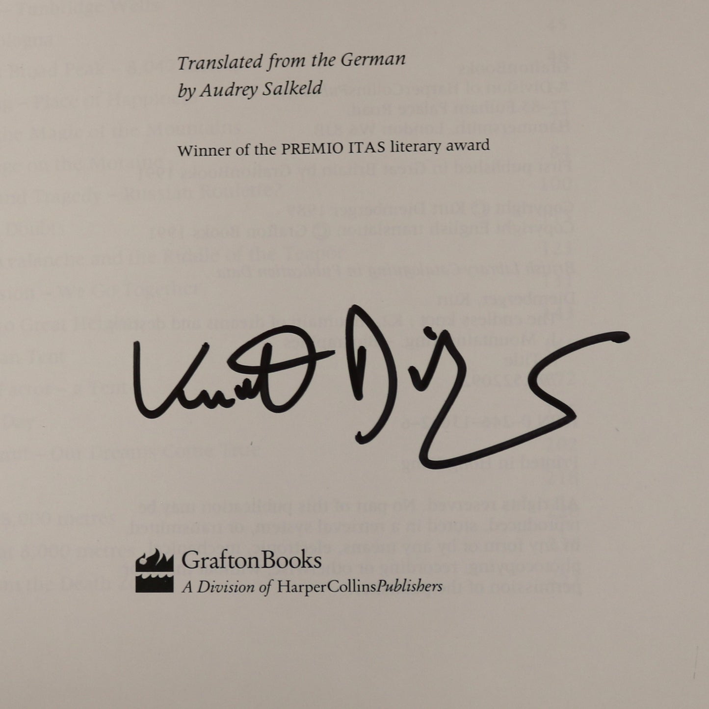 Endless Knot K2 Kurt Diemberger Climbing Mountaineering Karakoram Signed Book