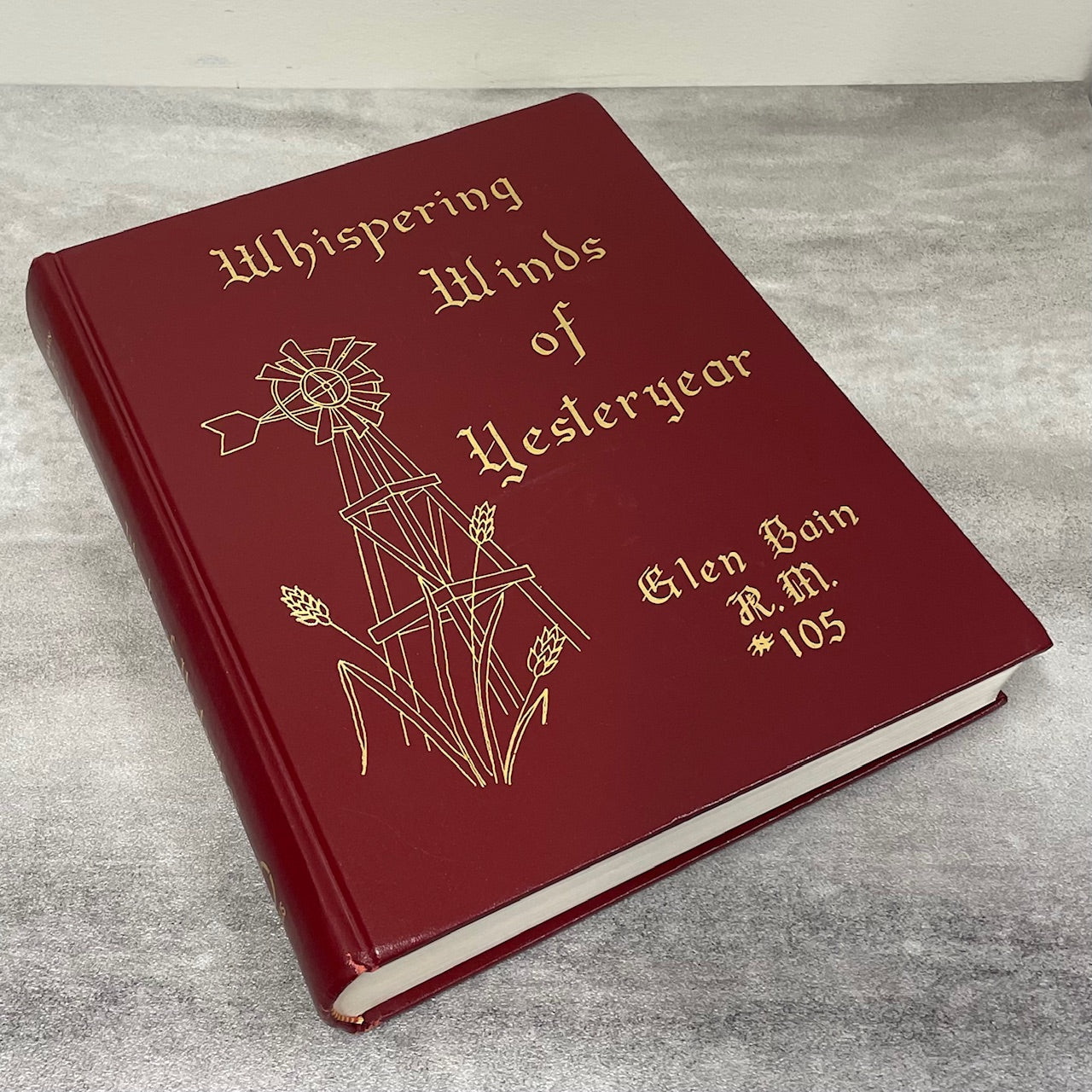 Whispering Winds Yesteryear Glen Bain Saskatchewan Canada History Used Book