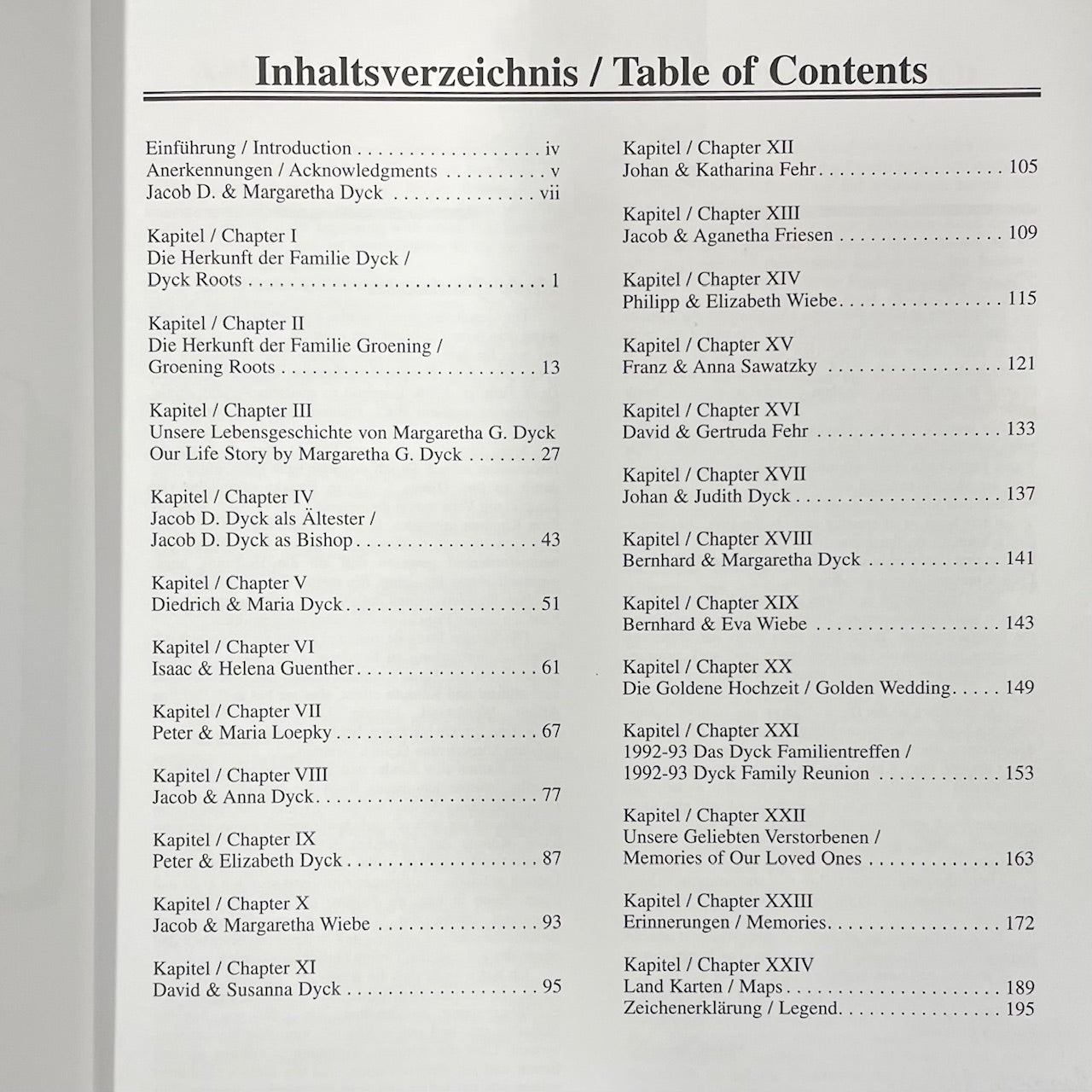 Dyck Family History Genealogy Canada Canadian Mennonite Used Book
