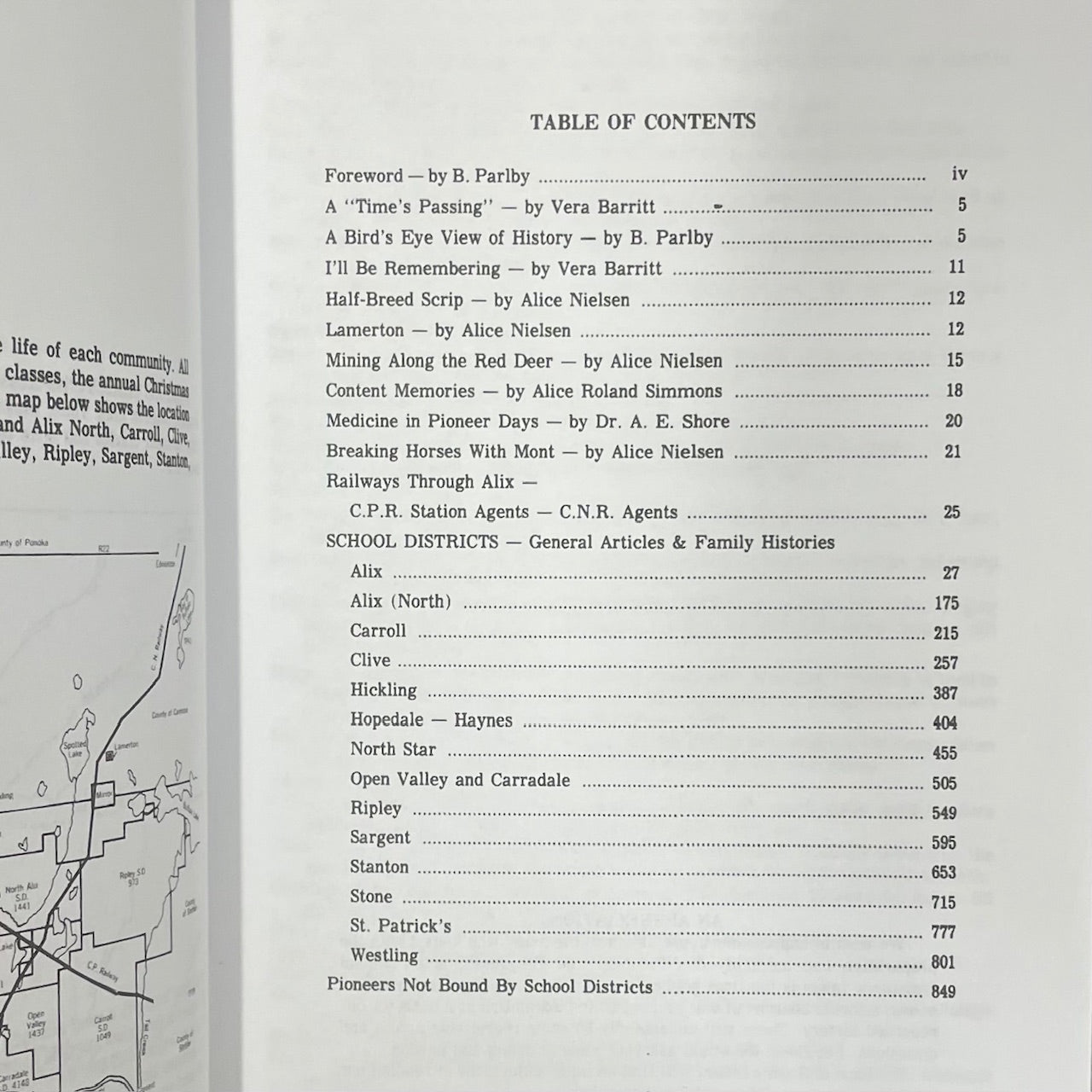 Pioneers and Progress Alix Clive Mirror Alberta Canada Canadian Local History Book