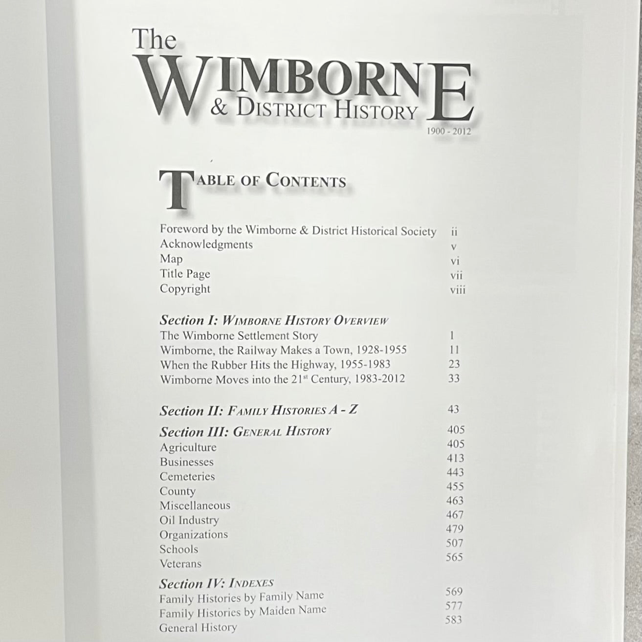 Wimborne District Alberta Canada Canadian Local History Used Book