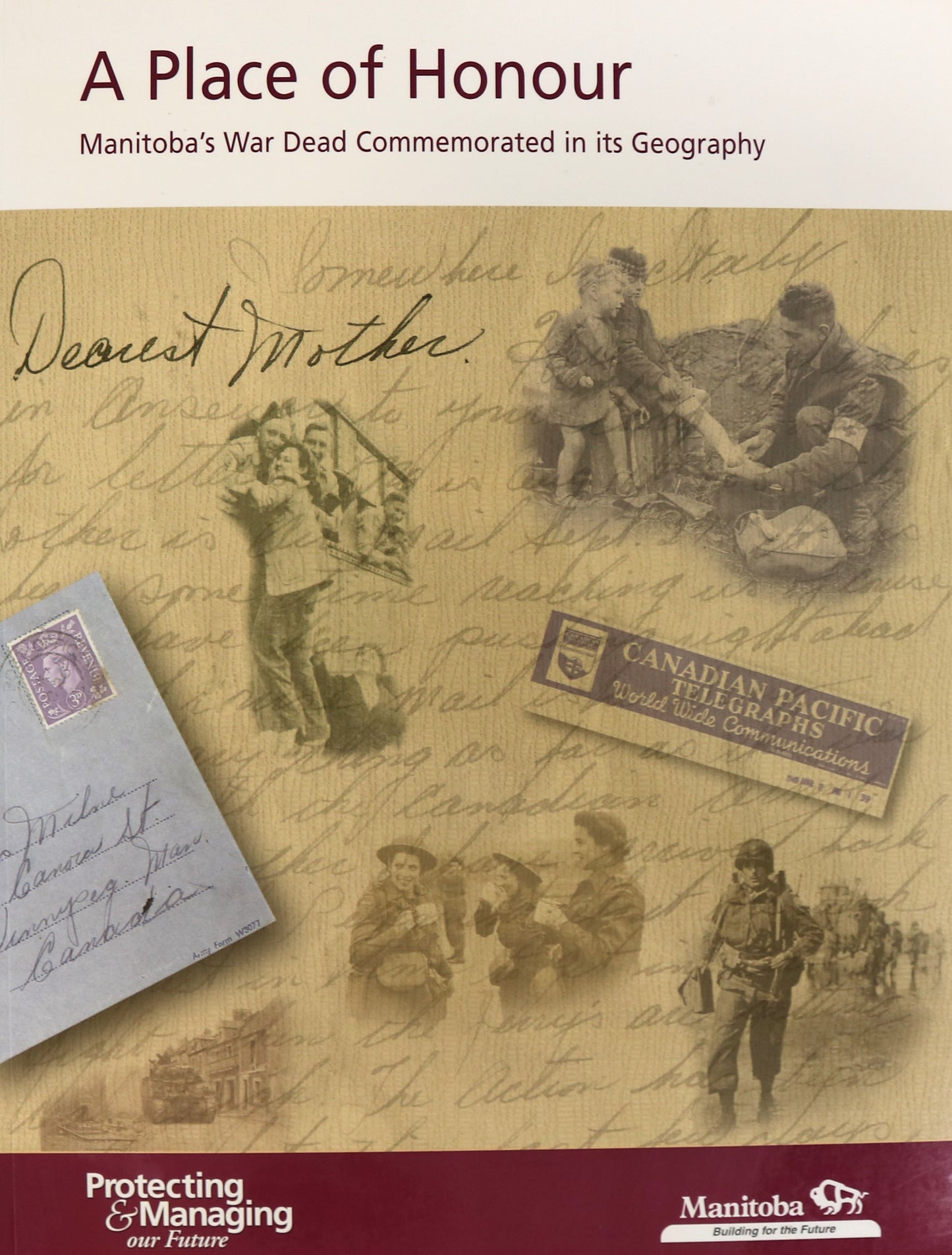 Place of Honour Manitoba War Dead Canada Canadian Military History Book