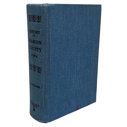 History of Marion County Iowa Knoxville Pella USA US United States Used Book