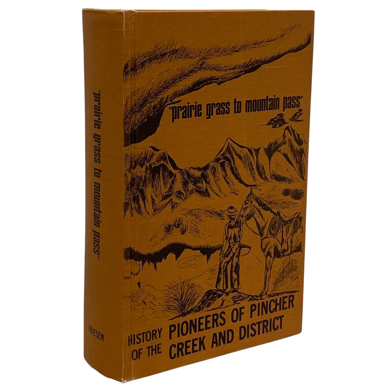 Prairie Grass Mountain Pass Pincher Creek Alberta Canada Canadian Local History Book