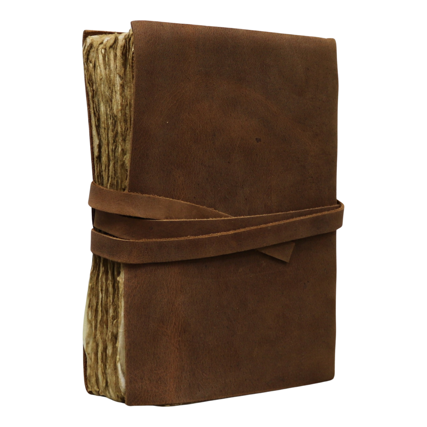 Heart Rustic Leather Journal with Antiqued Pages 6" X 8" Notebook Bound Book