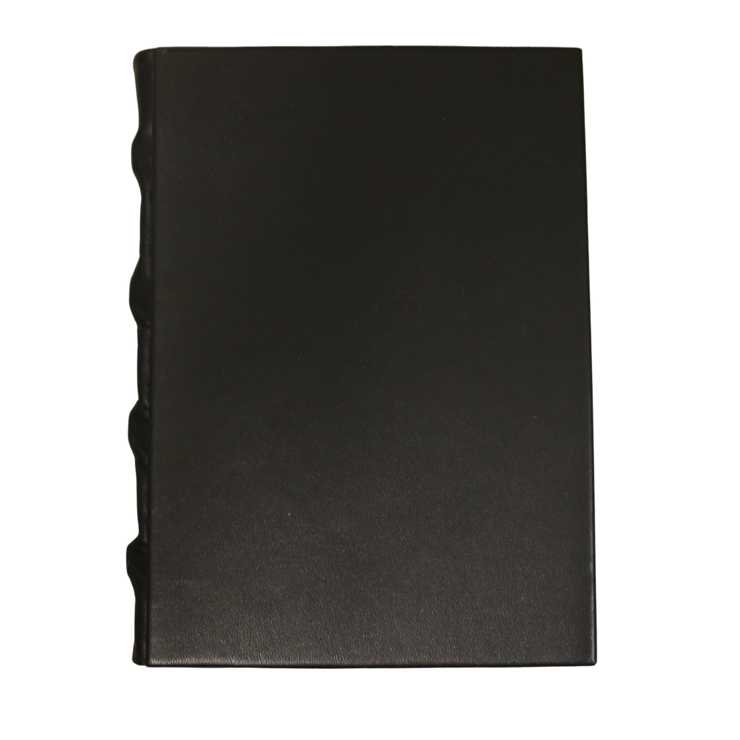 Black Hardcover Rustic Leather Journal with Antiqued Pages 6" X 8" Notebook Bound Book