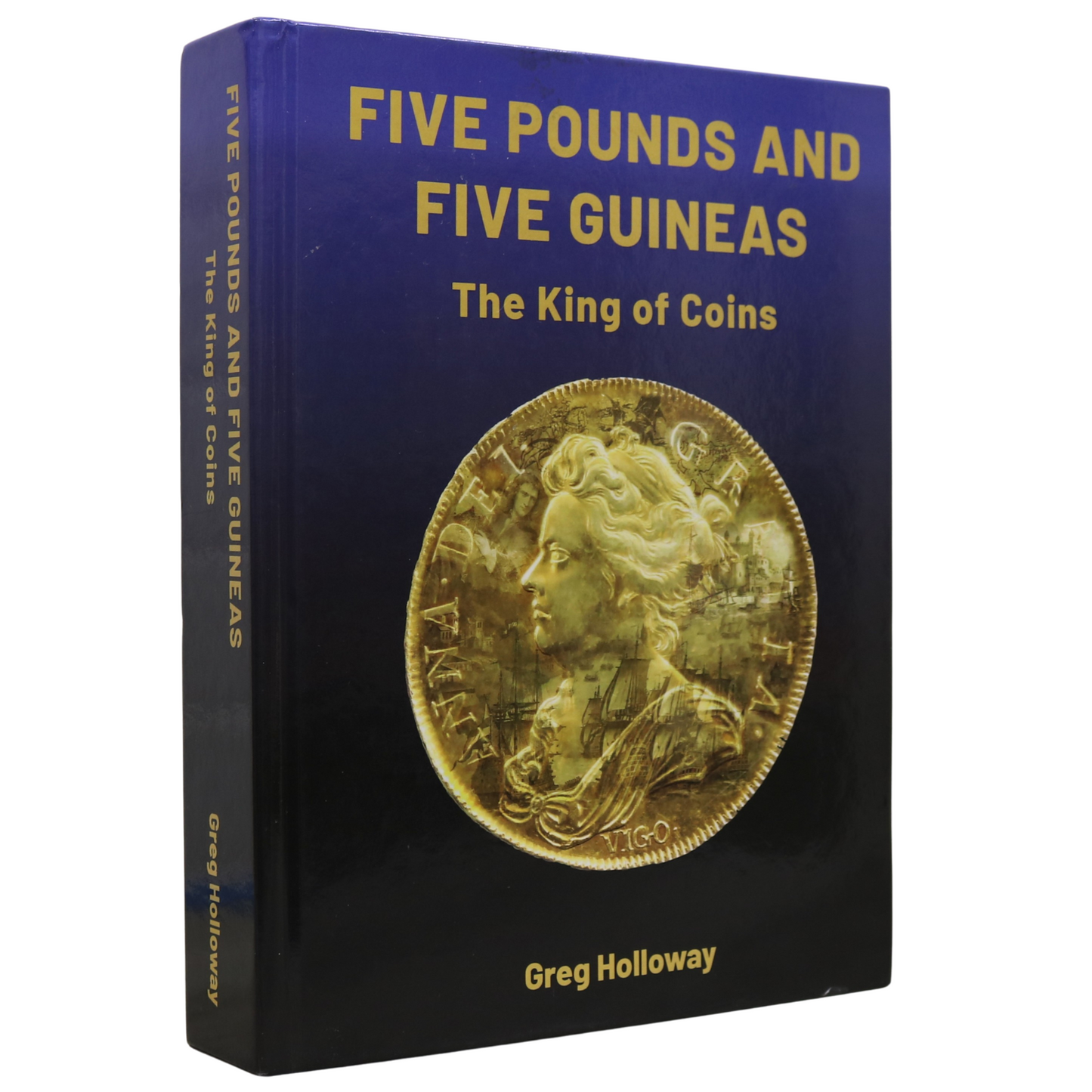 Five Pounds Guineas Coin Gold History Numismatics English Coinage Used Book