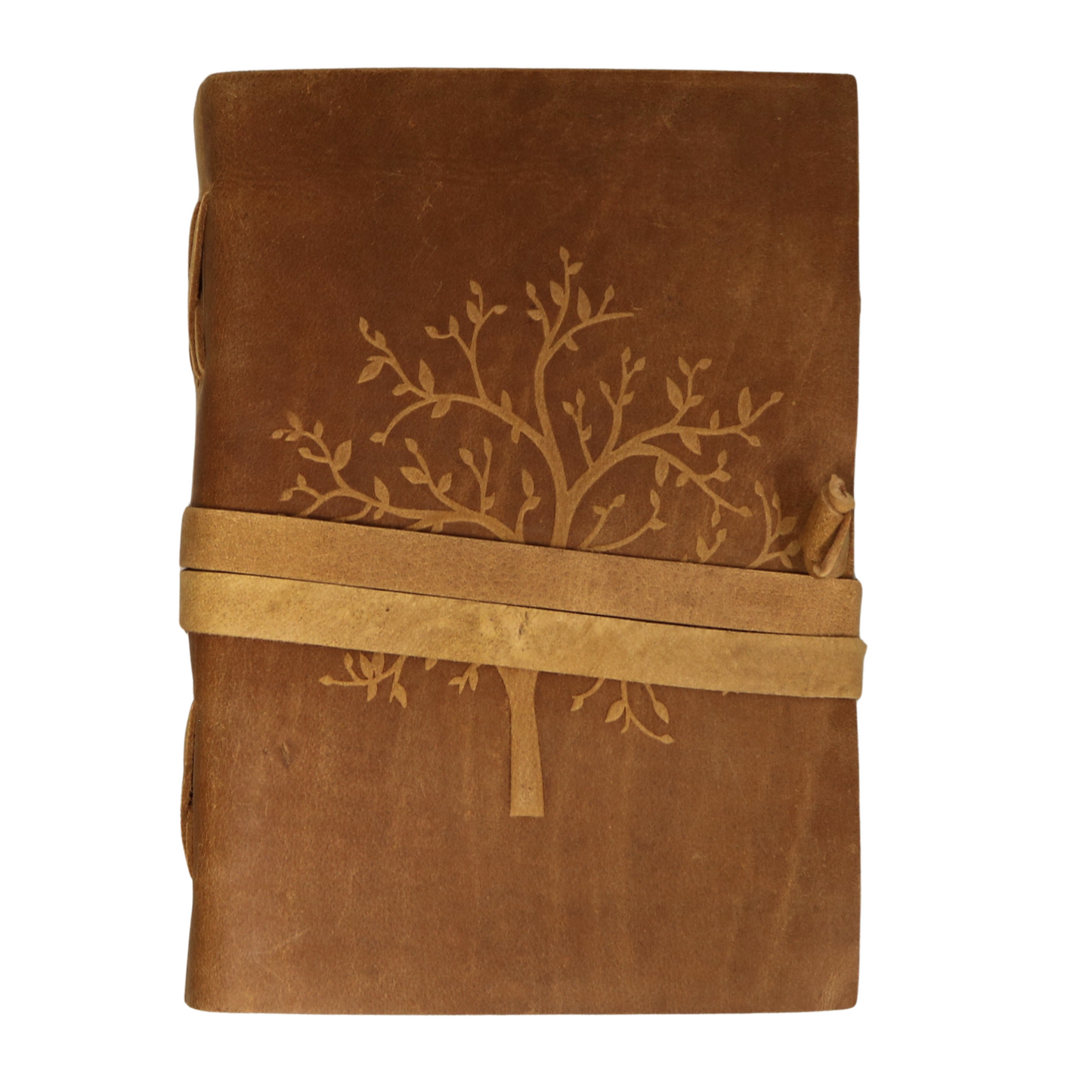 Tree Of Life Rustic Leather Journal with Antiqued Pages 6" X 8" Notebook Bound Book