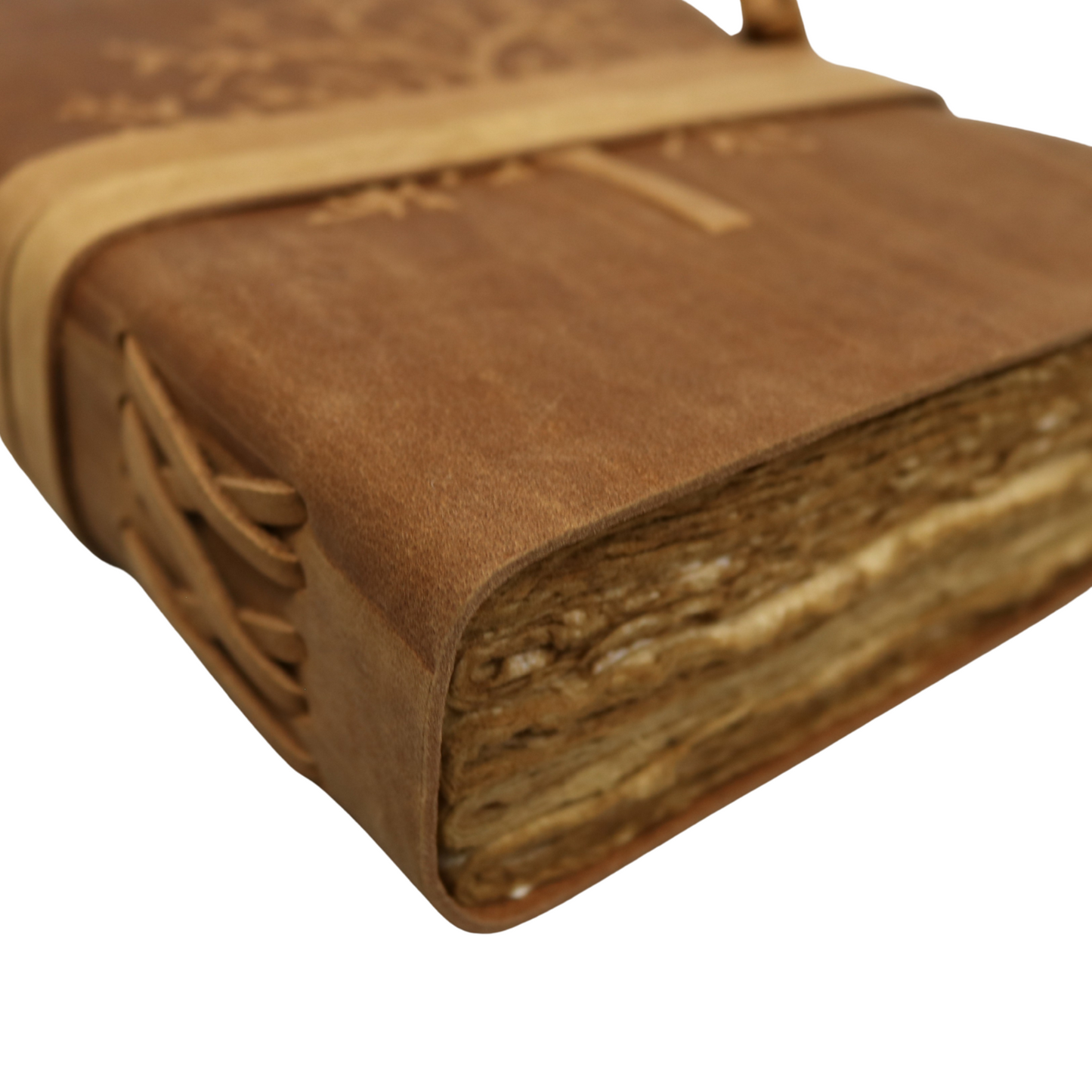 Tree Of Life Rustic Leather Journal with Antiqued Pages 6" X 8" Notebook Bound Book