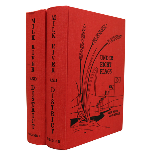 Under Eight Flags Milk River 2 Vol Alberta Canada Canadian Local History Used Book