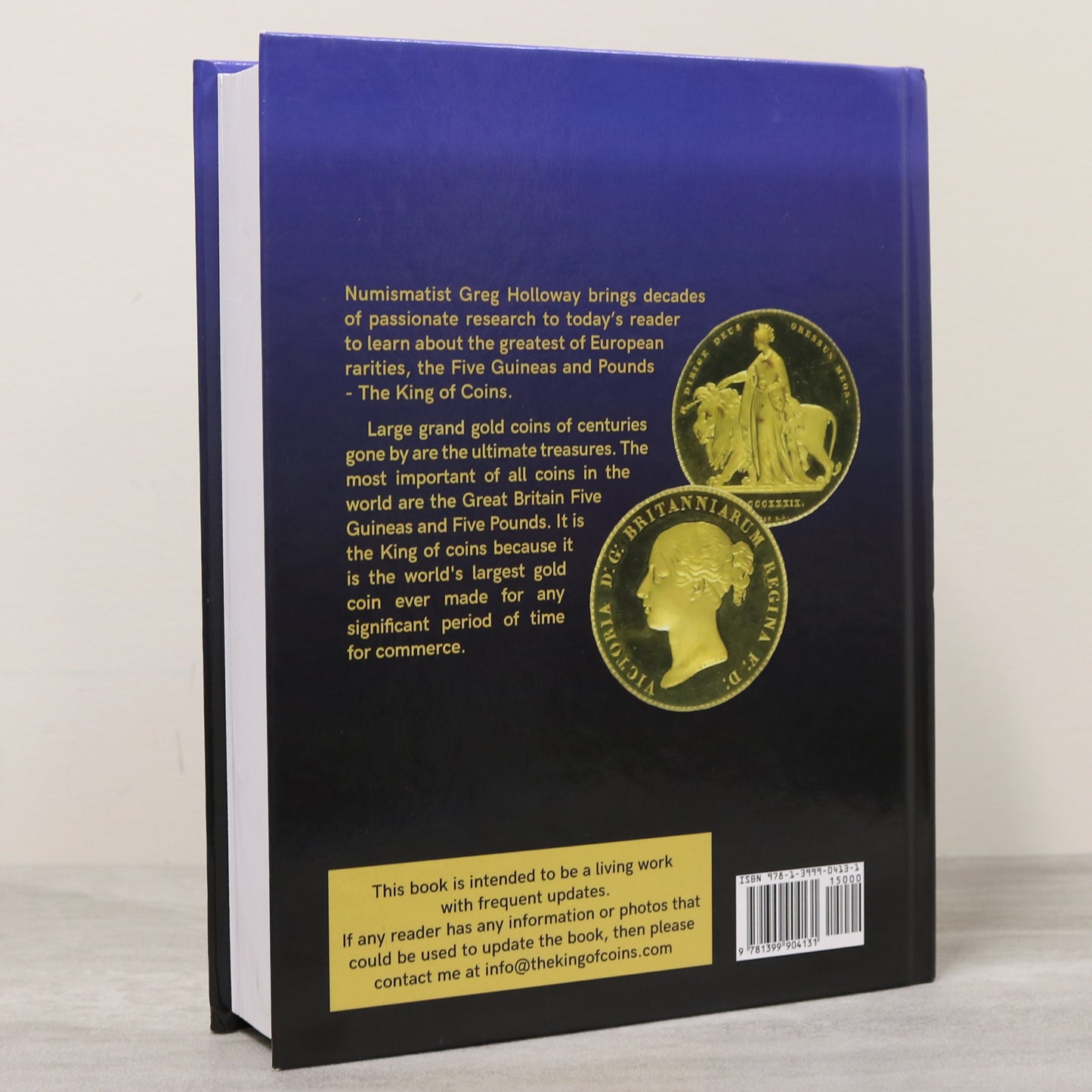 Five Pounds Guineas Coin Gold History Numismatics English Coinage Used Book