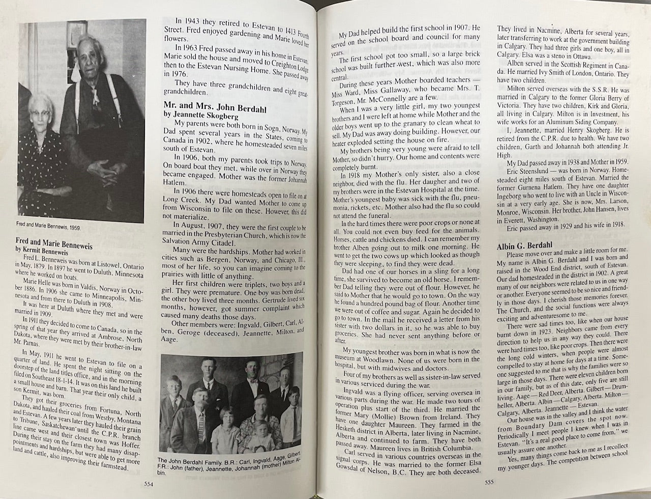 Tale Told Estevan Volume 1 Saskatchewan Canada Canadian Local History Used Book