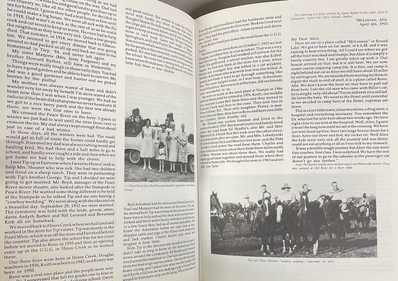 Turning Pages Time Vol1 Nampa Alberta Canada Canadian Local History Book