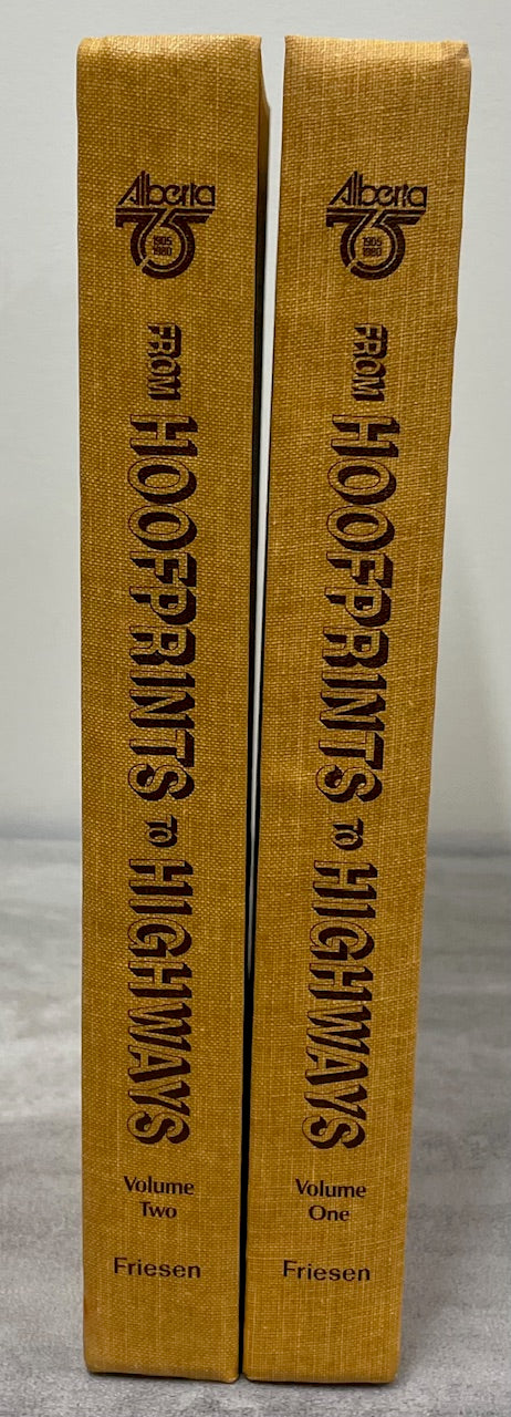 Hoofprints to Highways Leslieville Alberta Canada Canadian Local History 2Vols Book