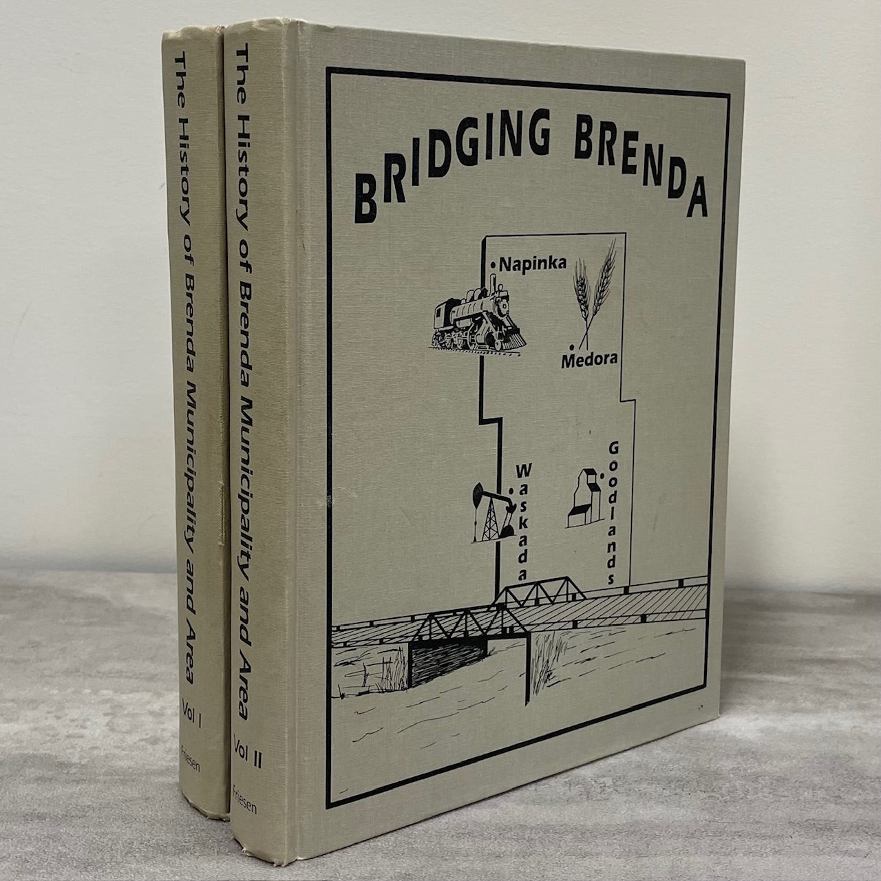Bridging Brenda 2 Vols Waskada Manitoba Canada Medora Goodlands History Book