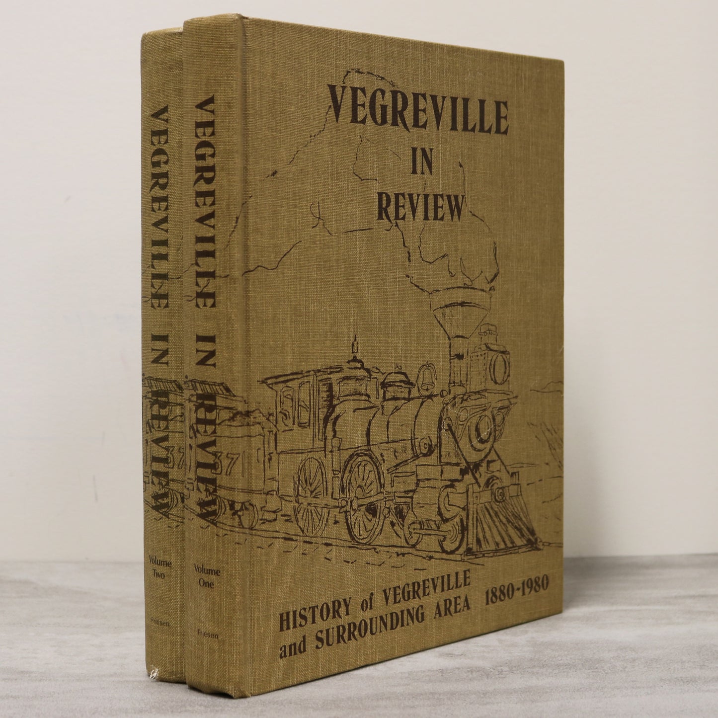 Vegreville in Review 2 Vols Alberta Canada Canadian Community History Used Book