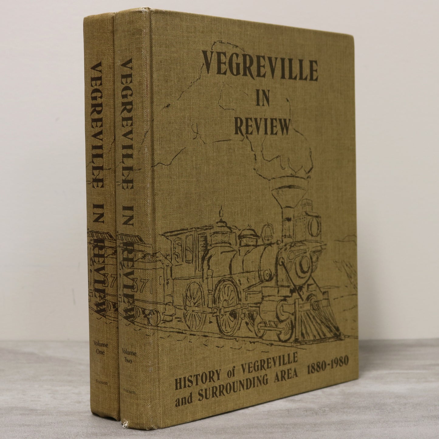 Vegreville in Review 2 Vols Alberta Canada Canadian Community History Used Book