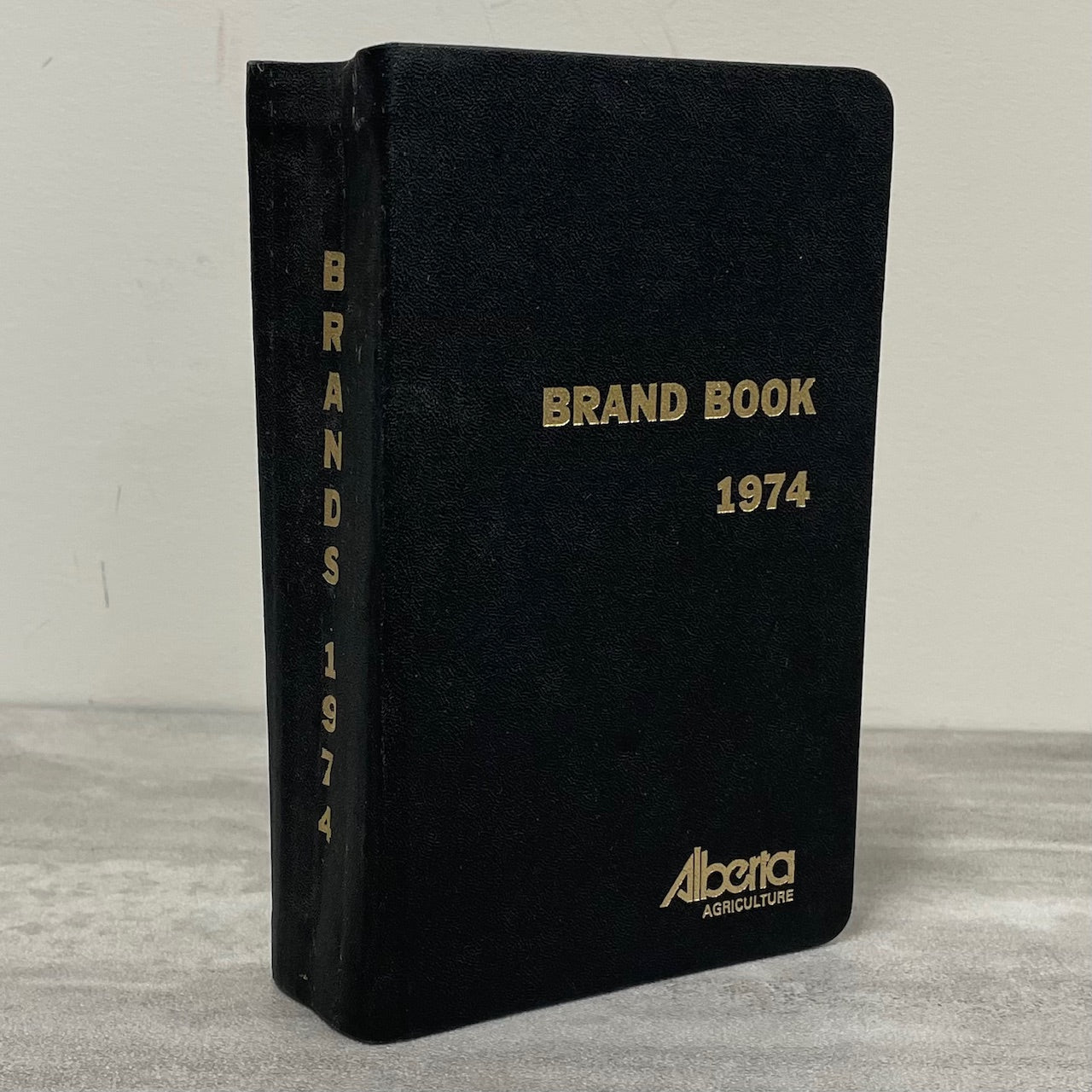 Livestock Brand Book 1974 Alberta Ranching History Cowboy Canada Used Book