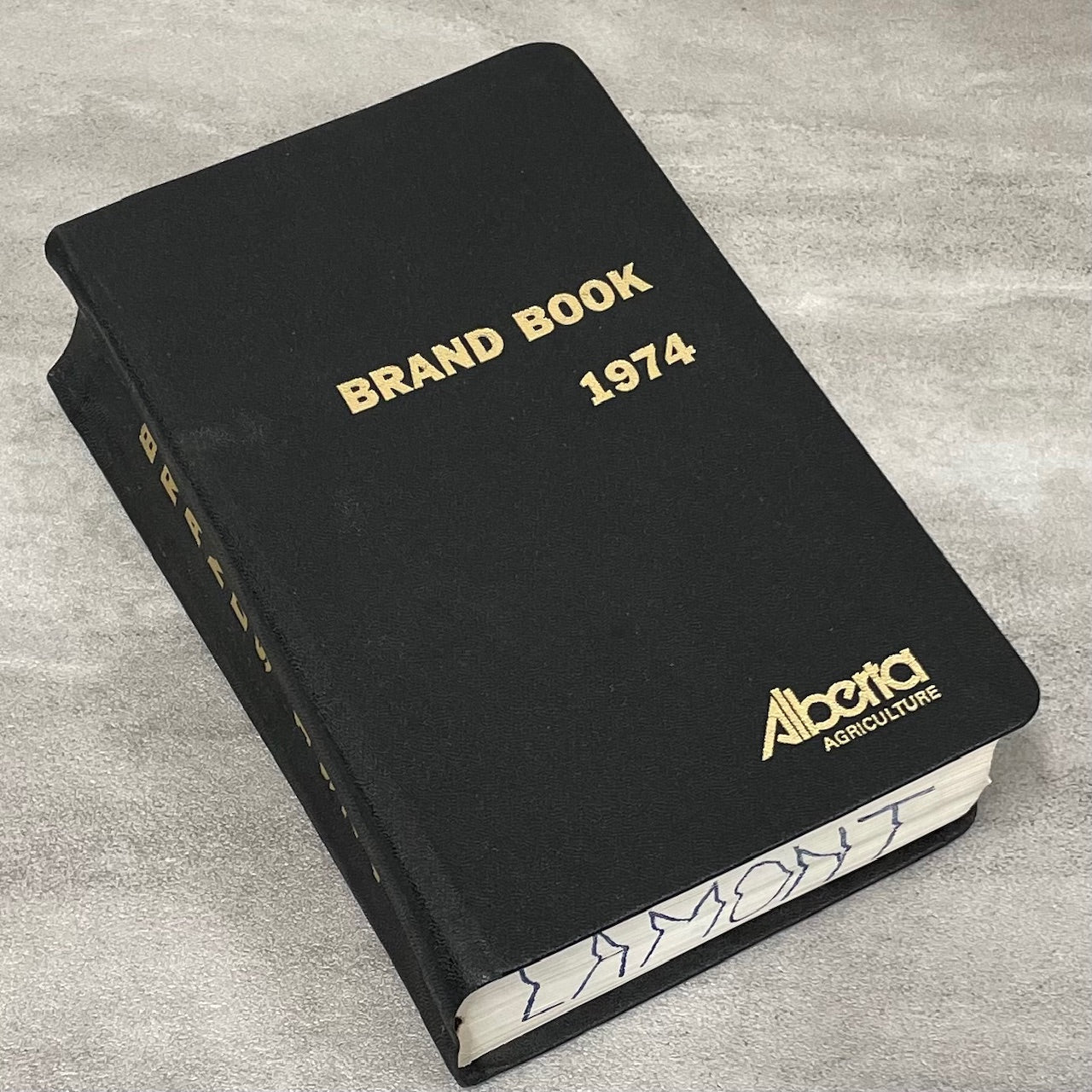 Livestock Brand Book 1974 Alberta Ranching History Cowboy Canada Used Book