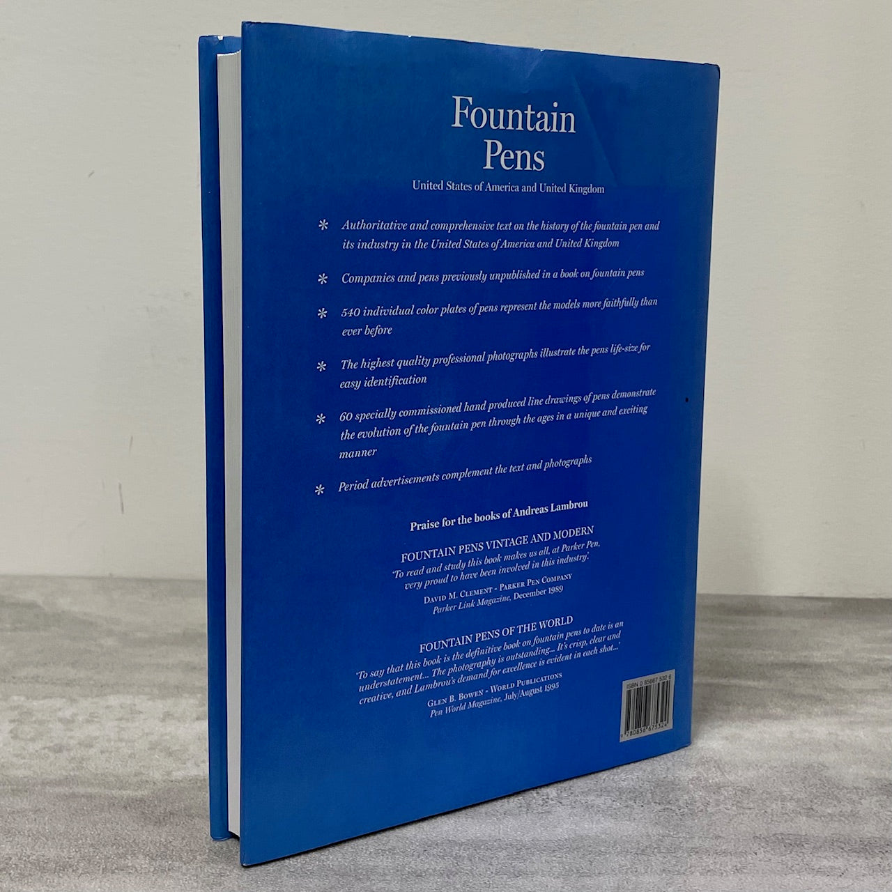 Fountain Pens USA UK England United States Collecting History Used Book