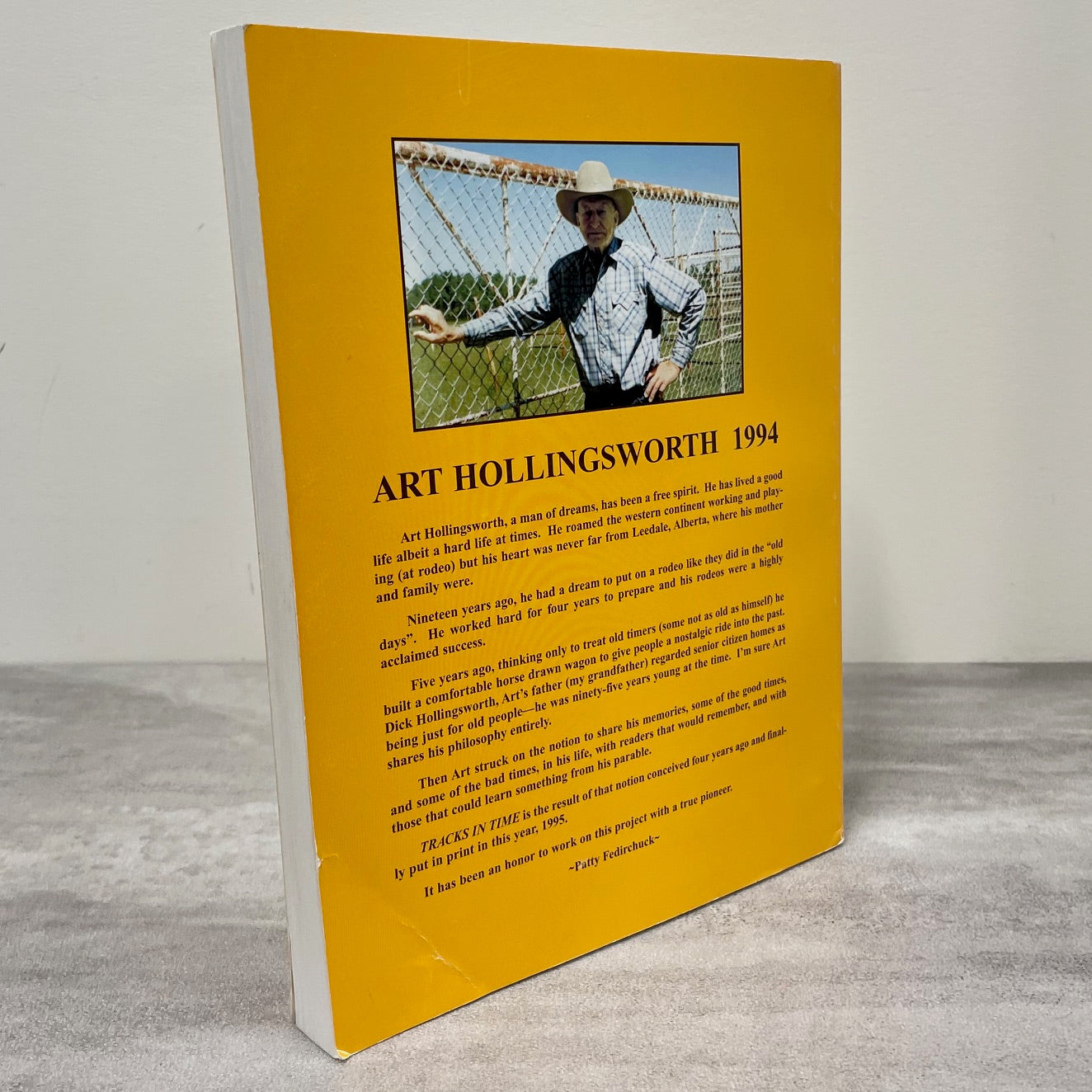 Tracks in Time Autobiography Rodeo Alberta Canada Canadian Farming Cowboy Book