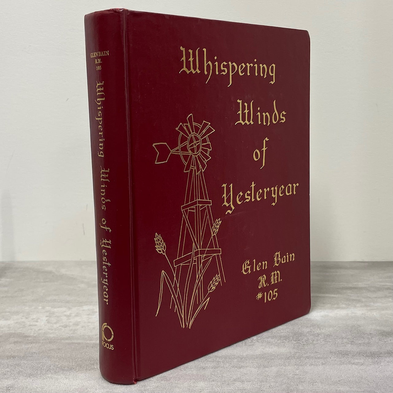 Whispering Winds Yesteryear Glen Bain Saskatchewan Canada History Used Book