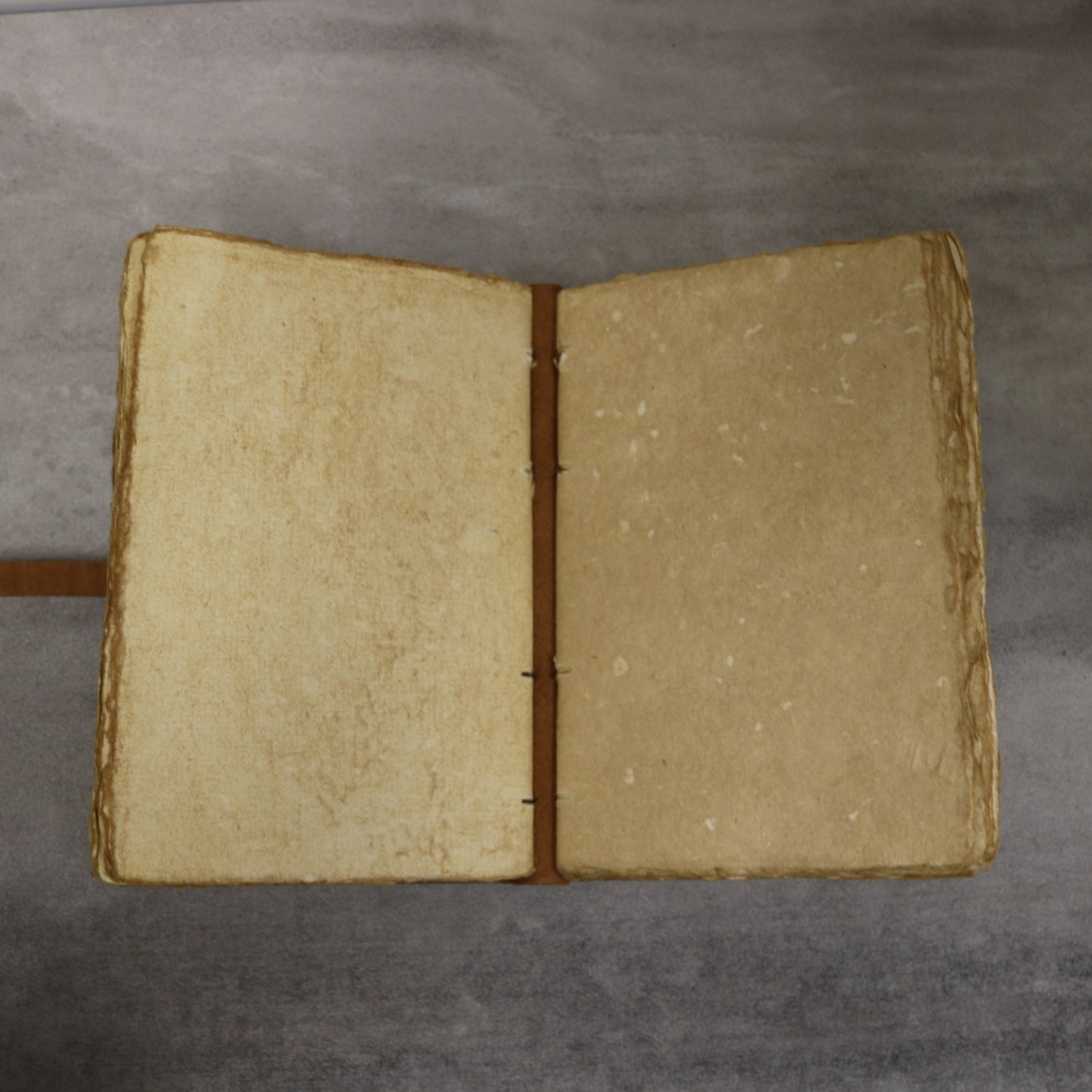 Heart Rustic Leather Journal with Antiqued Pages 6" X 8" Notebook Bound Book