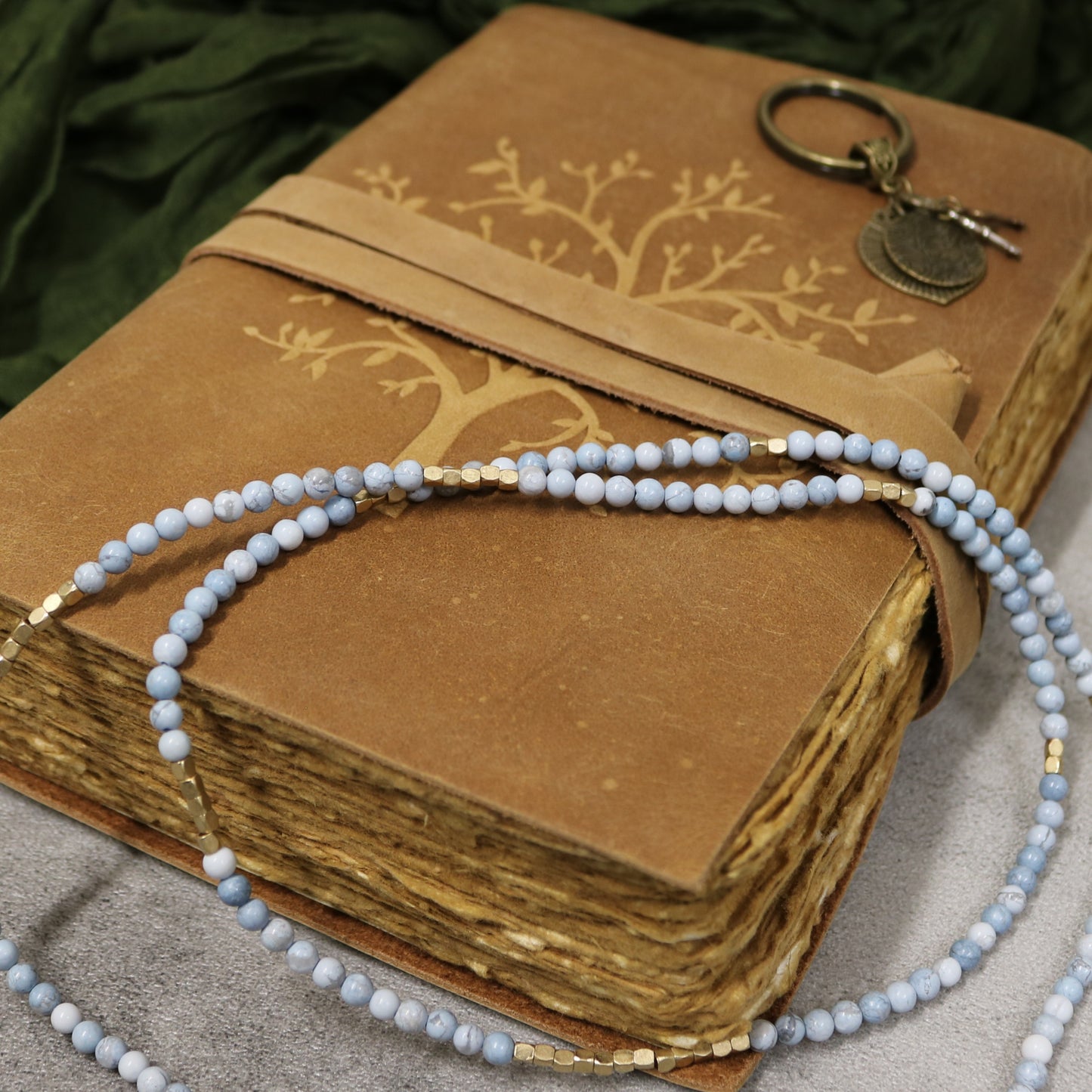 Tree Of Life Rustic Leather Journal with Antiqued Pages 6" X 8" Notebook Bound Book