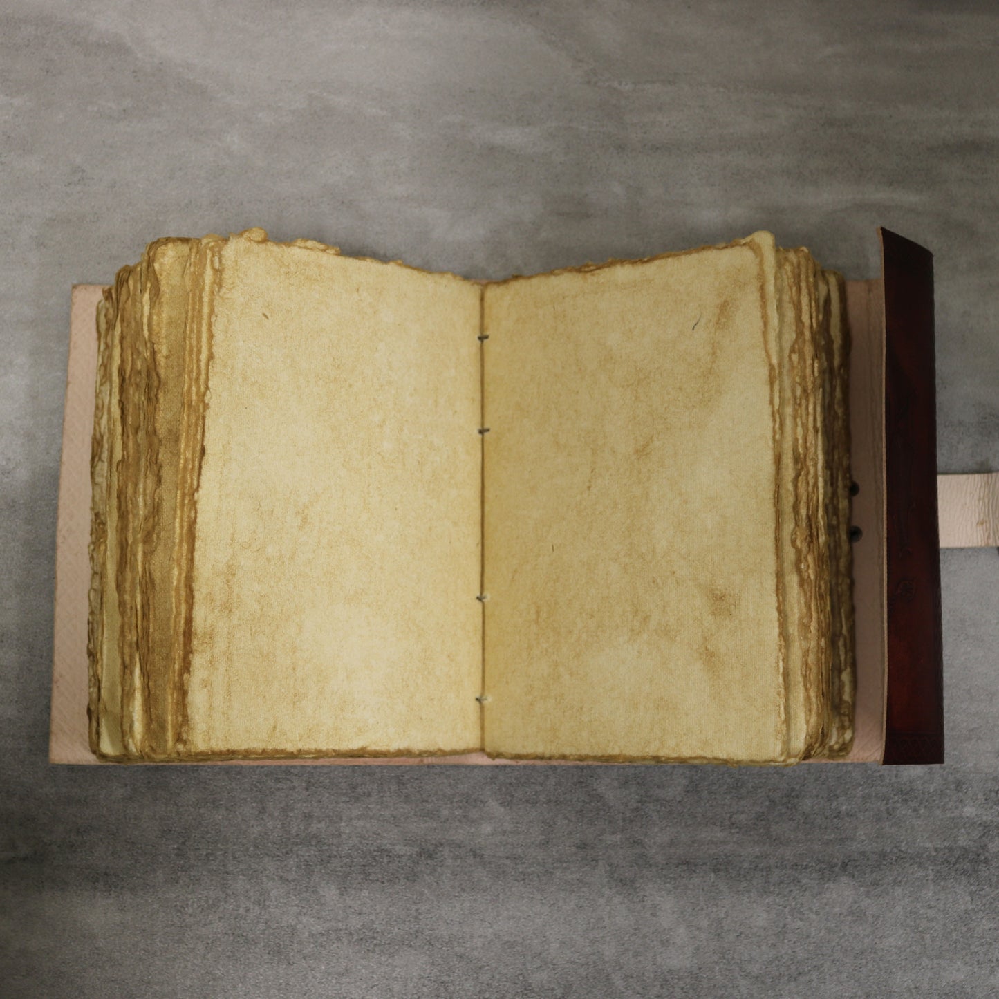 Dragon Rustic Leather Journal with Antiqued Pages 6" X 8" Notebook Bound Book