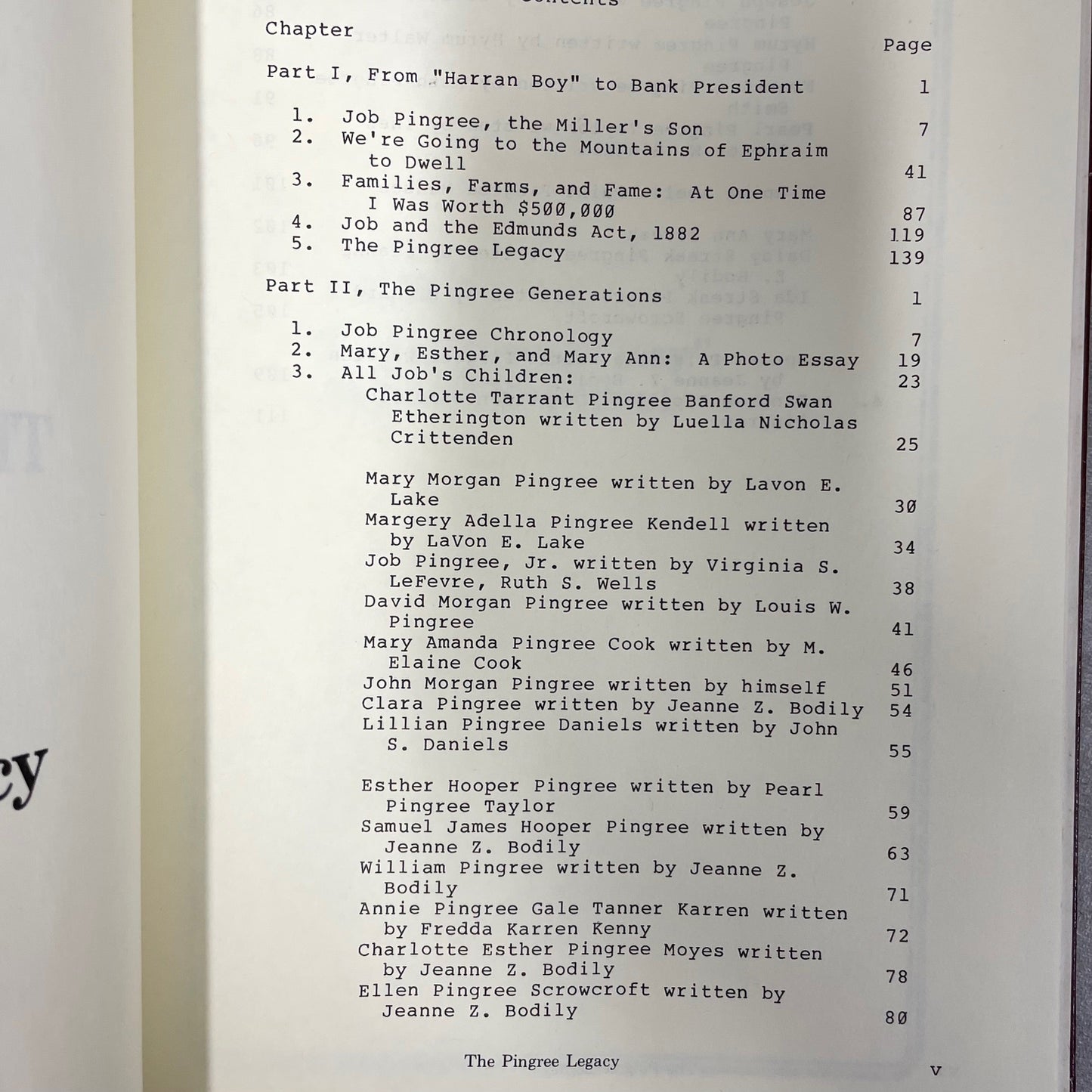 Job Pingree Legacy Genealogy LDS Mormon History Utah Family Used Book