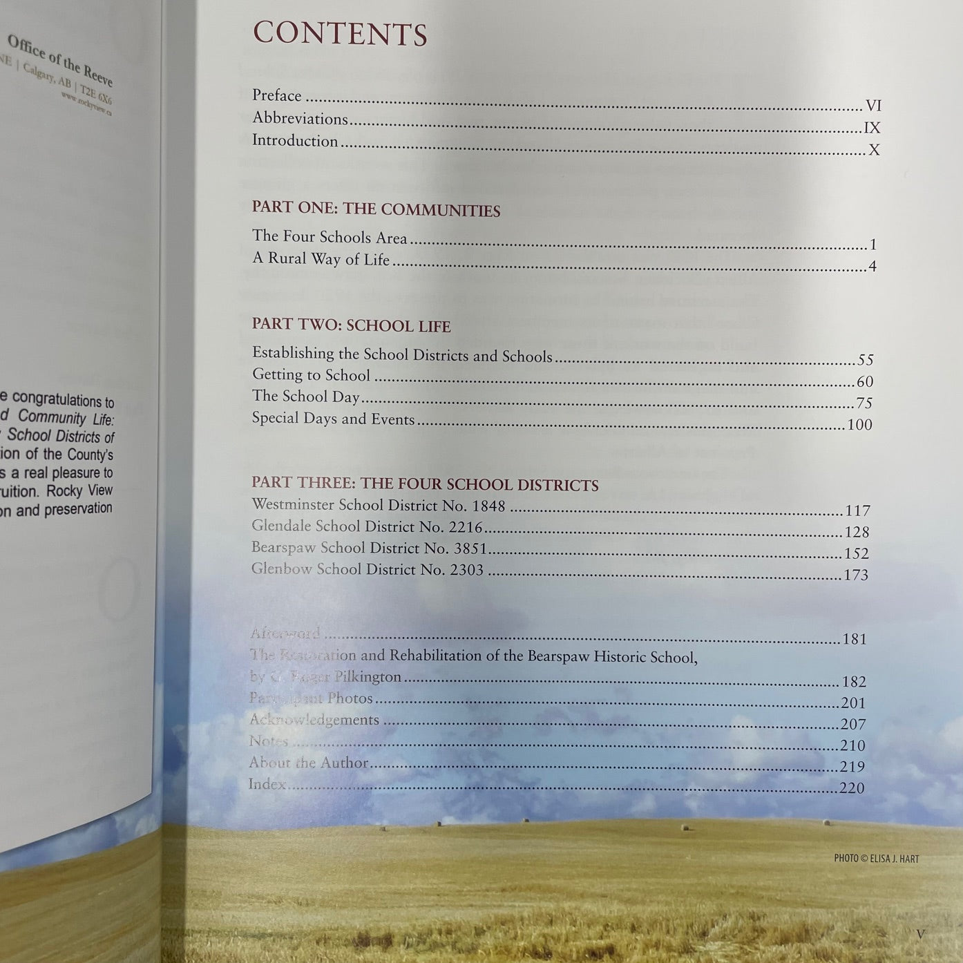 School Days Bearspaw Calgary School District Alberta History Canada Used Book