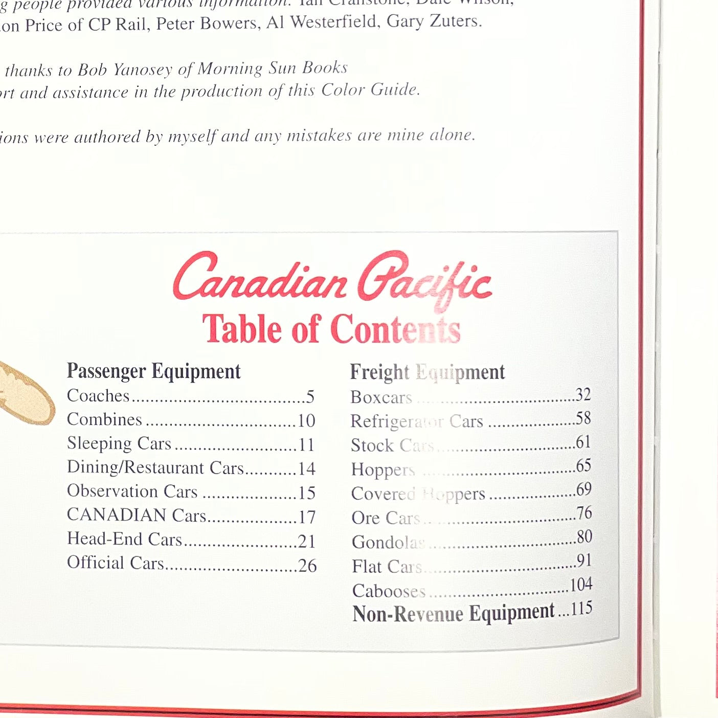 Canadian Pacific CP Railway Railroad Freight Passenger Equipment Color Guide Book