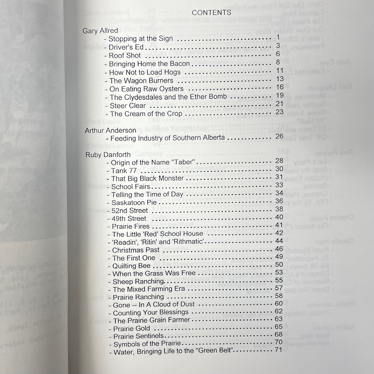 Taber Alberta Canada Canadian History Prairie Pioneer 4 Used Books