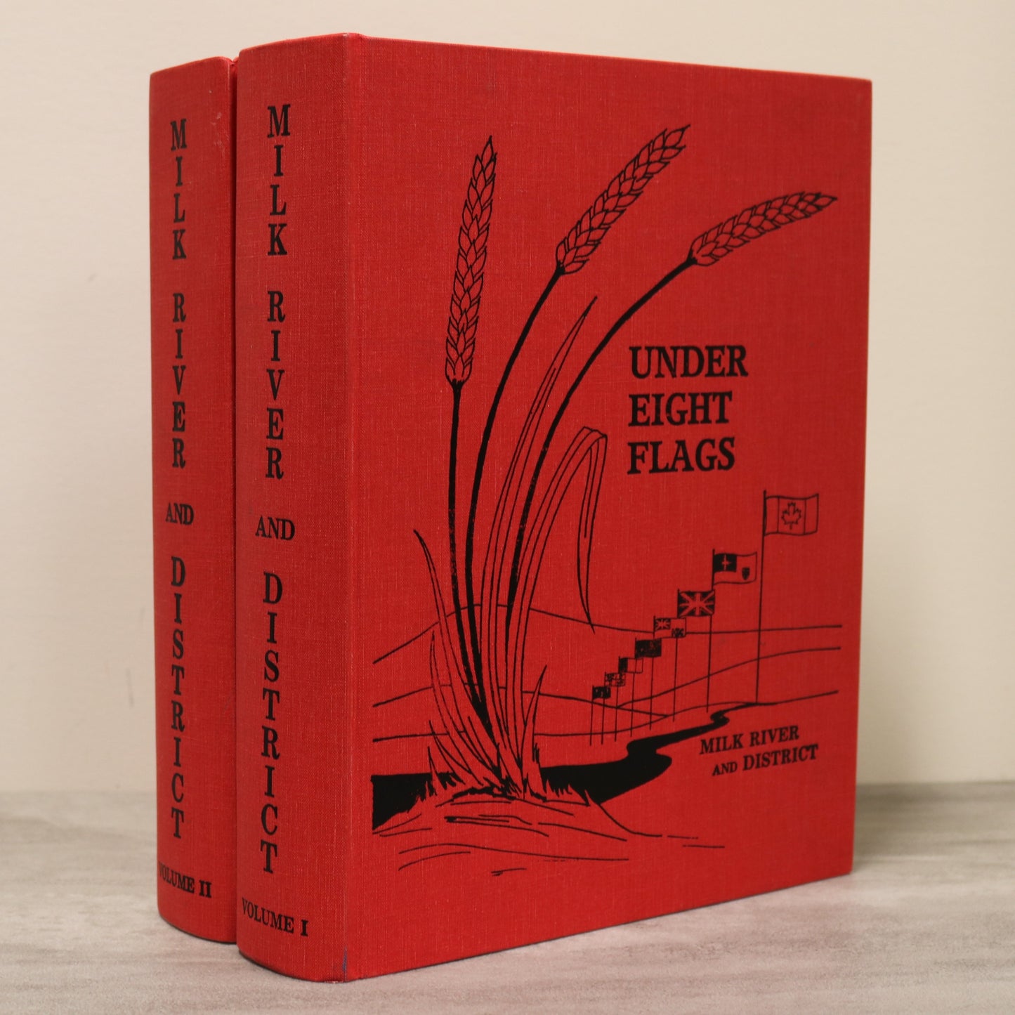 Under Eight Flags Milk River 2 Vol Alberta Canada Canadian Local History Used Book