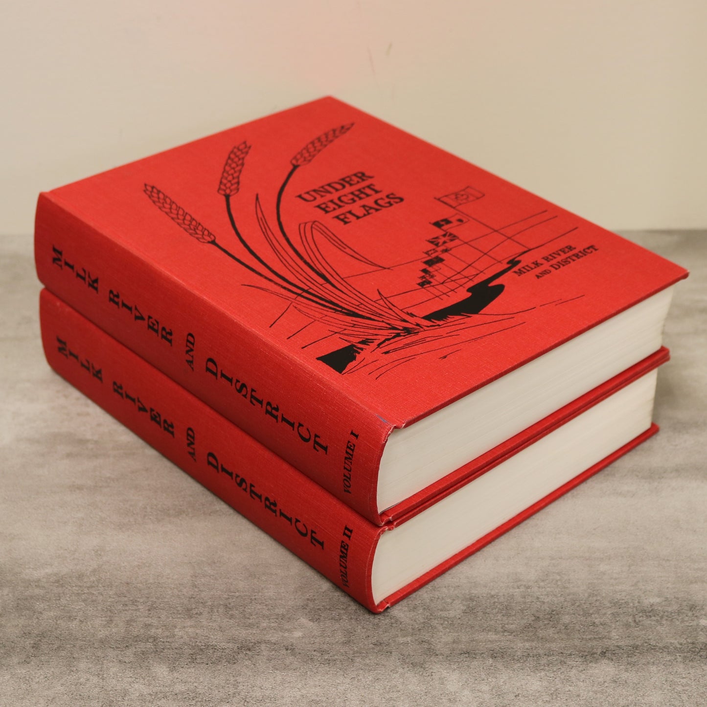 Under Eight Flags Milk River 2 Vol Alberta Canada Canadian Local History Used Book