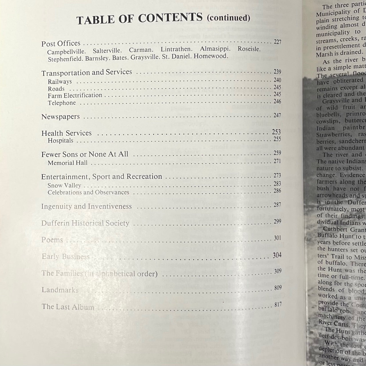 RM of Dufferin Manitoba Canada Canadian History Local Used Book