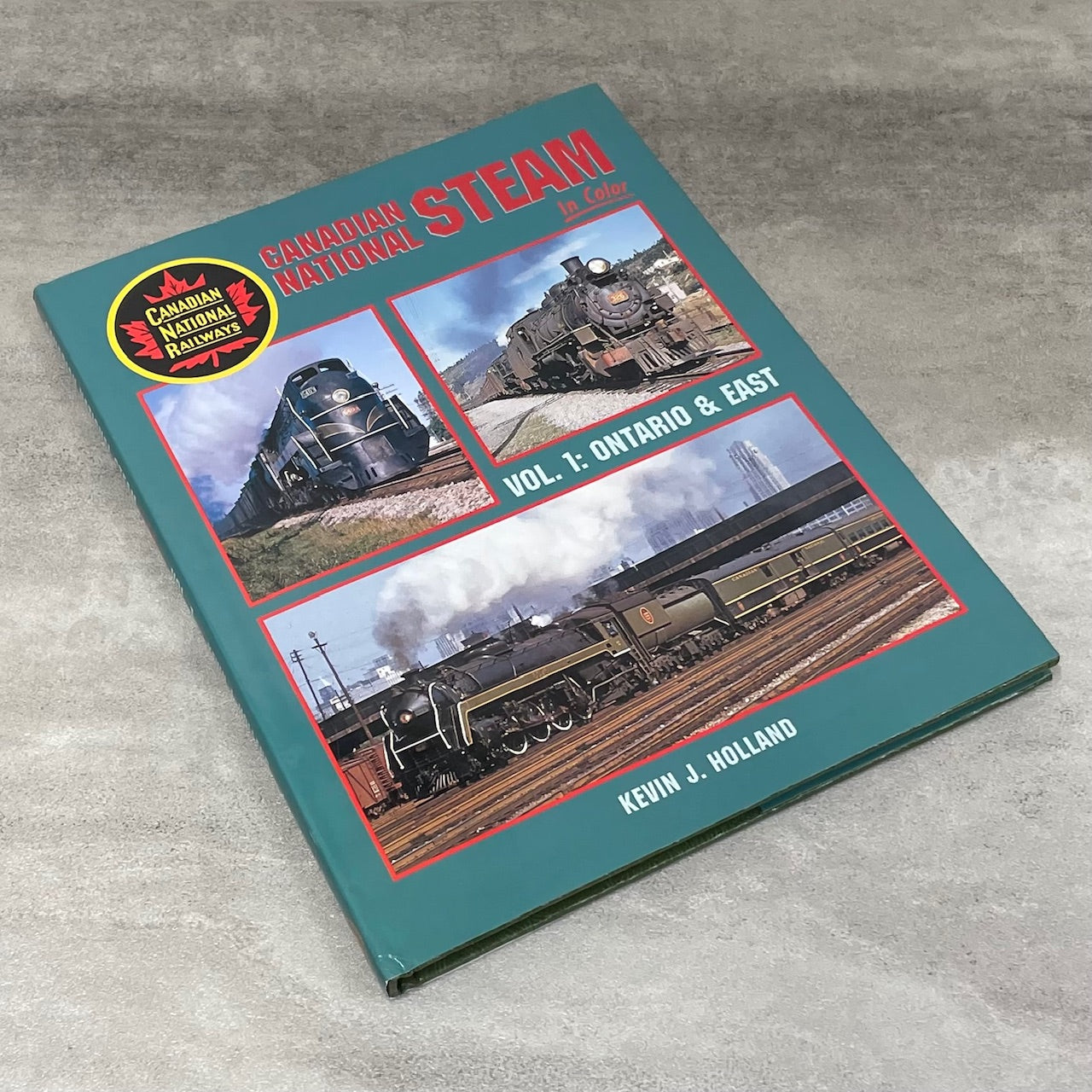 Canadian National Steam Locomotive Train CN Ontario East Railway Railroad Book