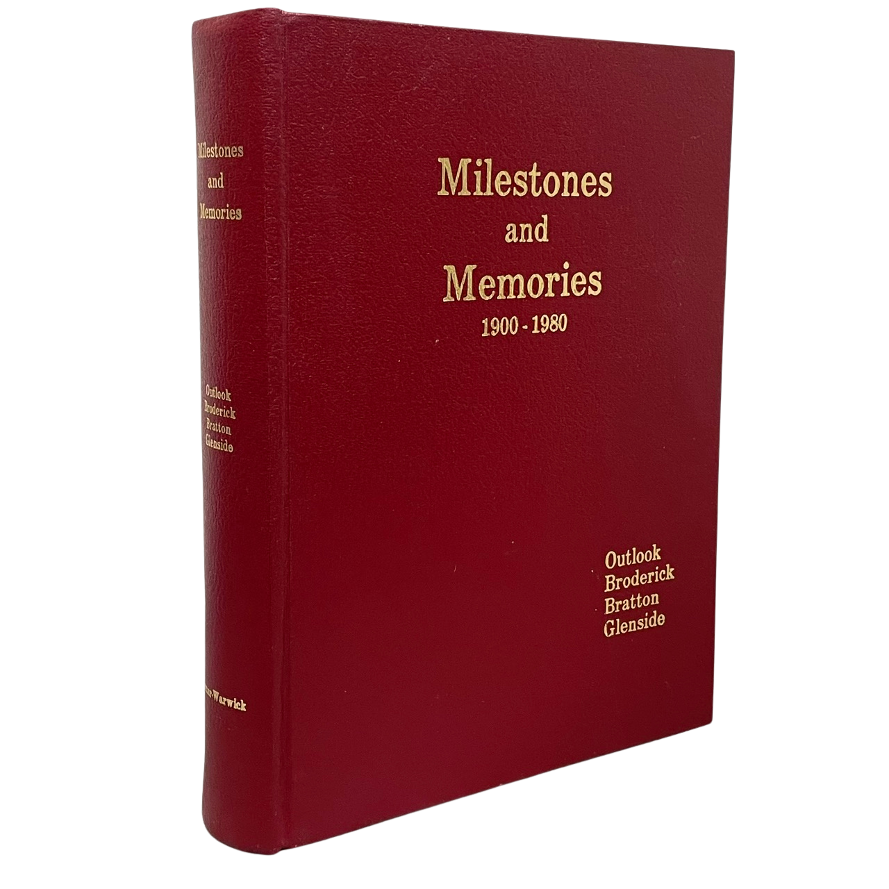 Milestones Memories Outlook Saskatchewan Canada Canadian Local History Book