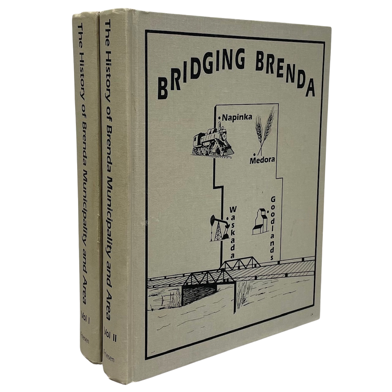 Bridging Brenda 2 Vols Waskada Manitoba Canada Medora Goodlands History Book